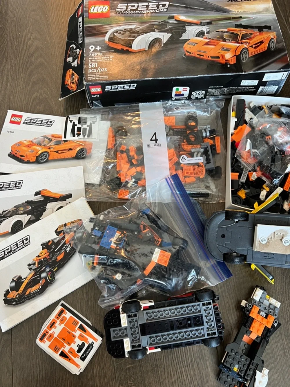 LEGO Speed Champions Orange and Black McLaren Race Car Mixed mismatched set - Picture 11 of 11